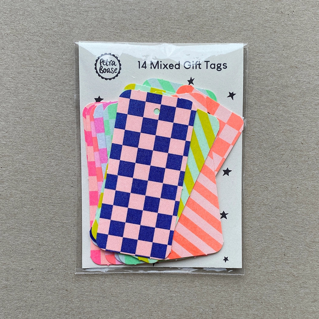 14 x Mixed Riso Print Gift Tags