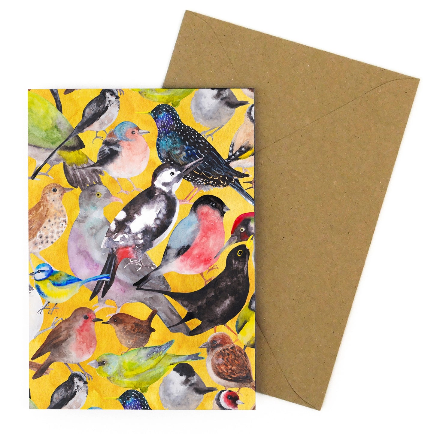 Aves garden Birds Print Card