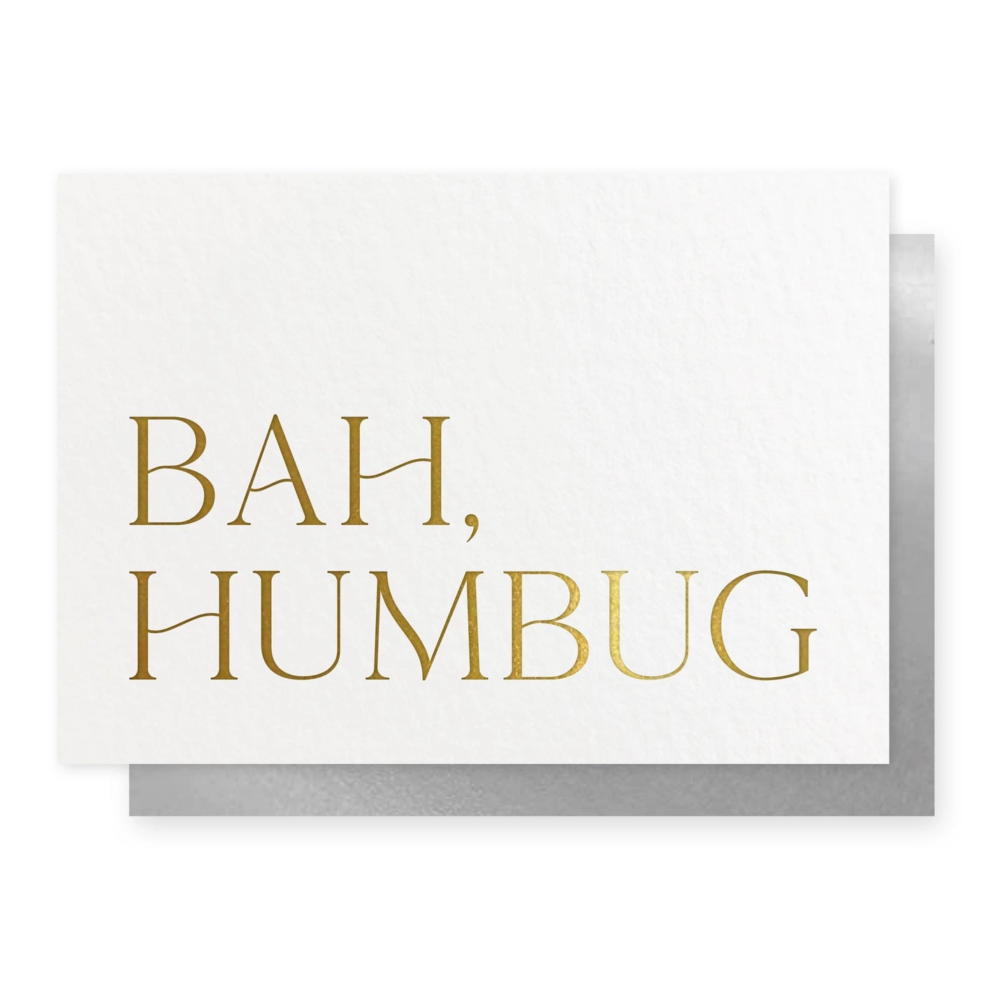 Cerdyn Nadolig Bah Humbug