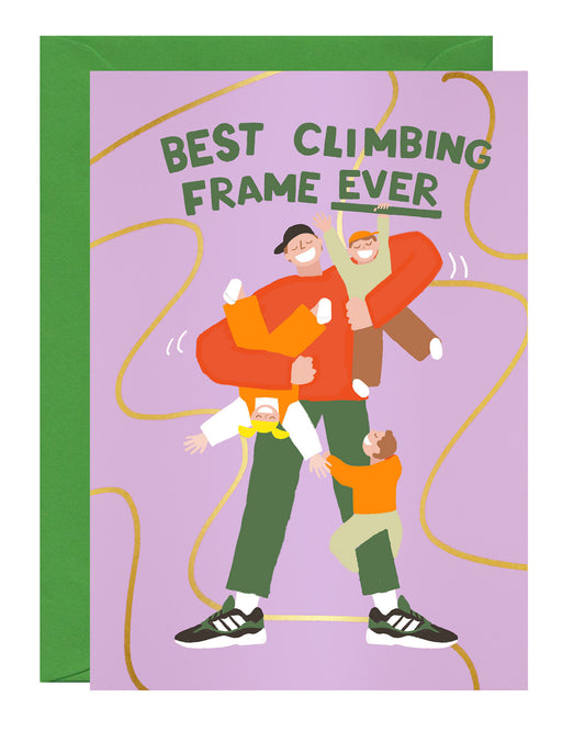 Climbing Frame Father's Day Card