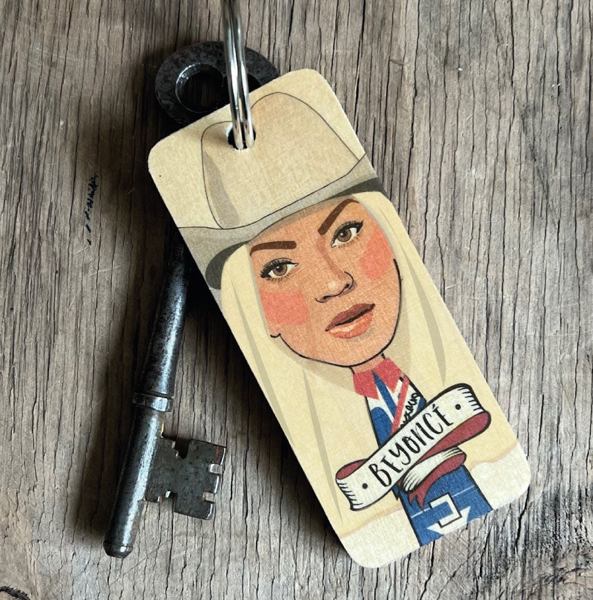 Beyonce (Cowgirl) Keyring