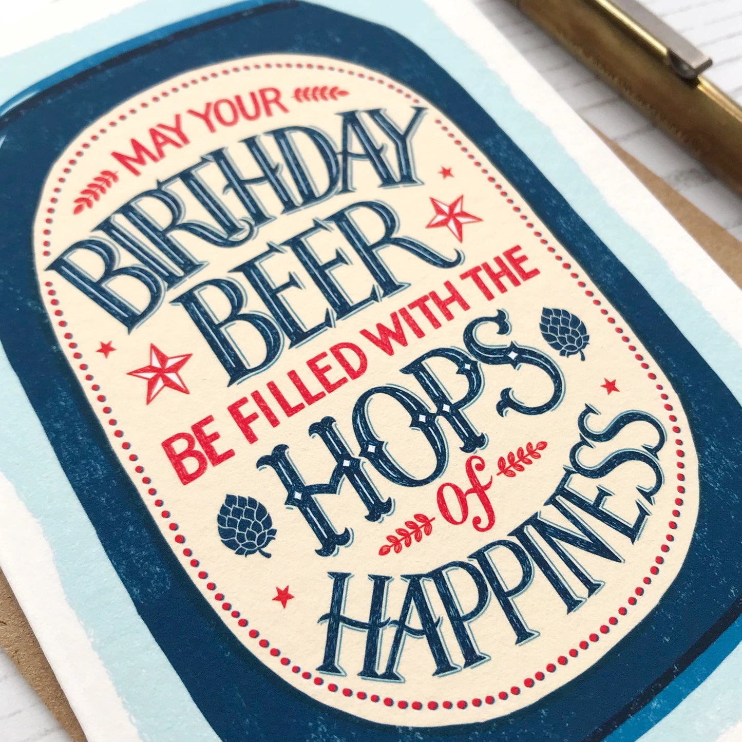 Birthday Beer Hops Card
