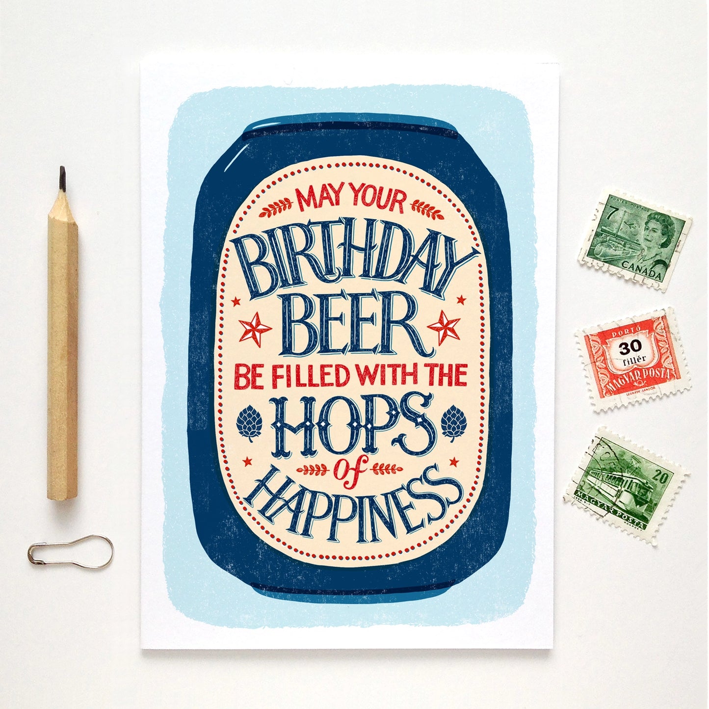Birthday Beer Hops Card