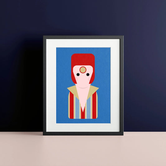 David Bowie (Ziggy Stardust) Print - A4