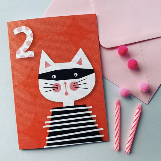 Cat Bandit Age 2 Card