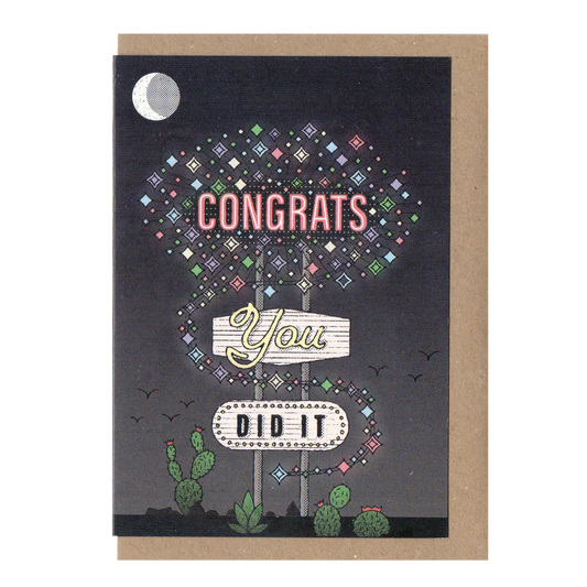 Congrats You Did It Card