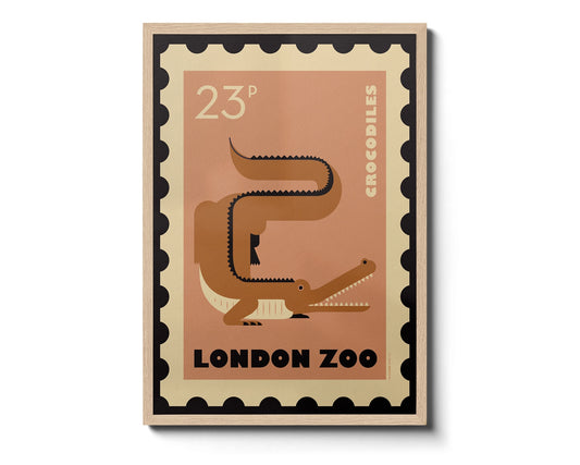 Crocodile Stamp Print