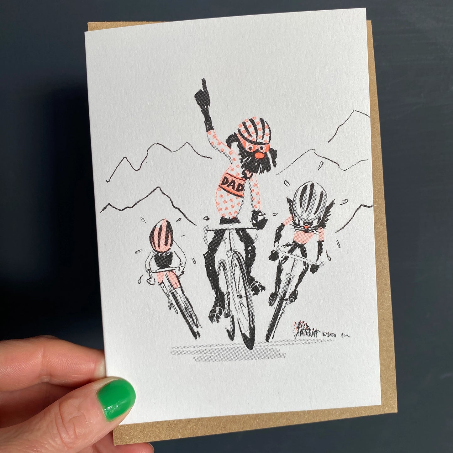 Dad Bikes Card