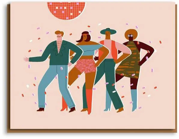 Disco Friends Card - Taisiia Kordiukova