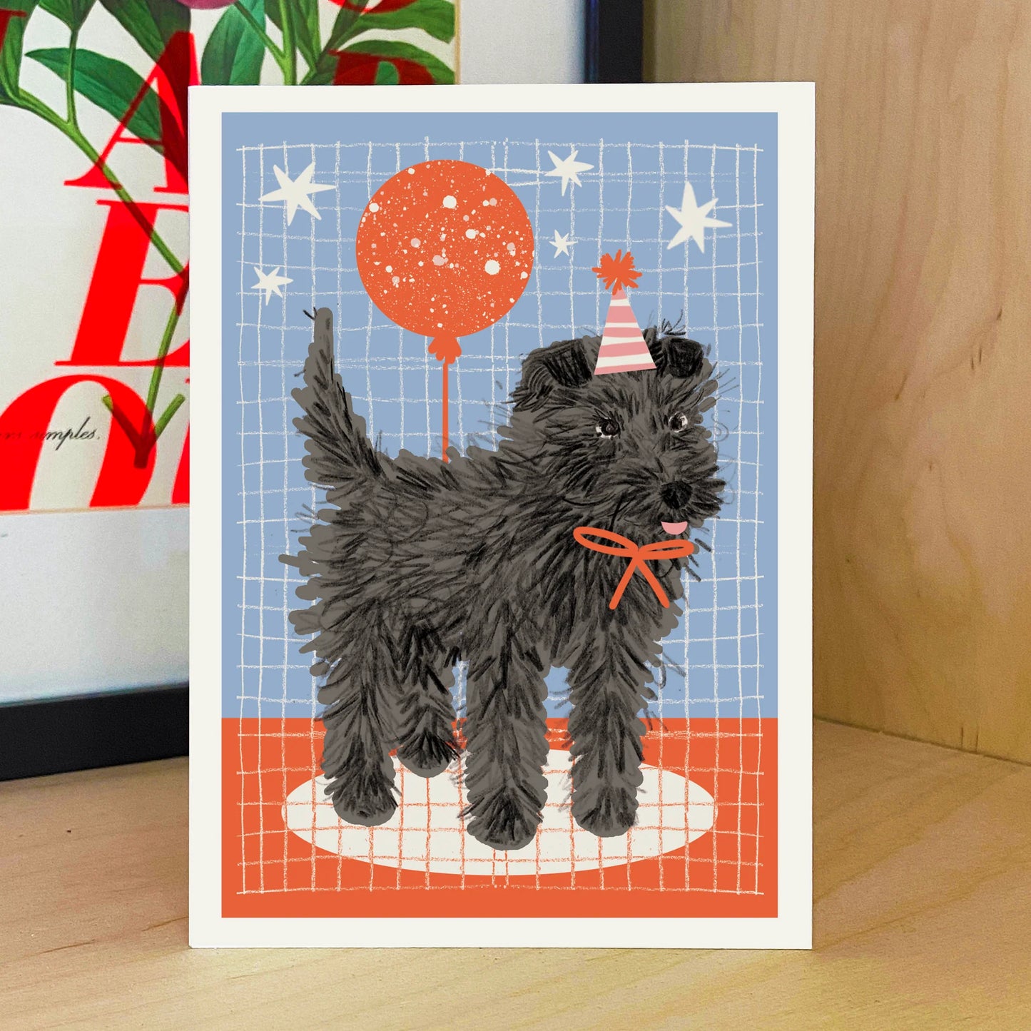 Dog & Balloon Birthday Card