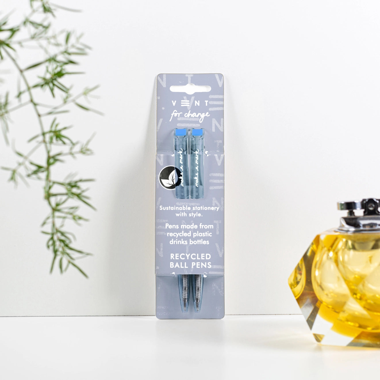 Set Pen wedi'i Ailgylchu - Dusty Blue
