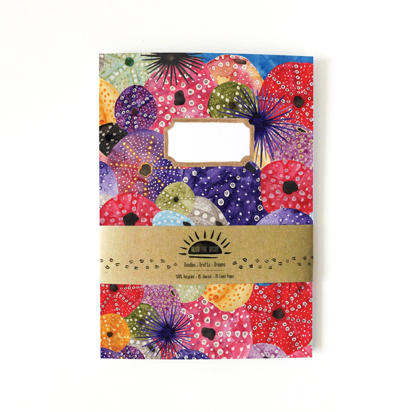 Echinozoa Sea Urchin Print A5 Journal - Lined