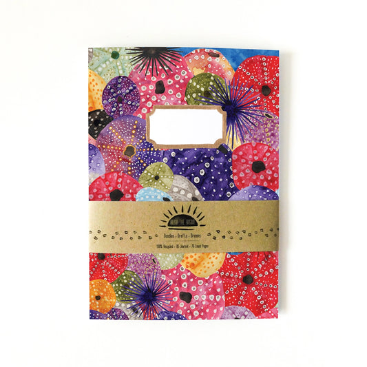 Echinozoa Sea Urchin Print A5 Journal - Wedi'i leinio