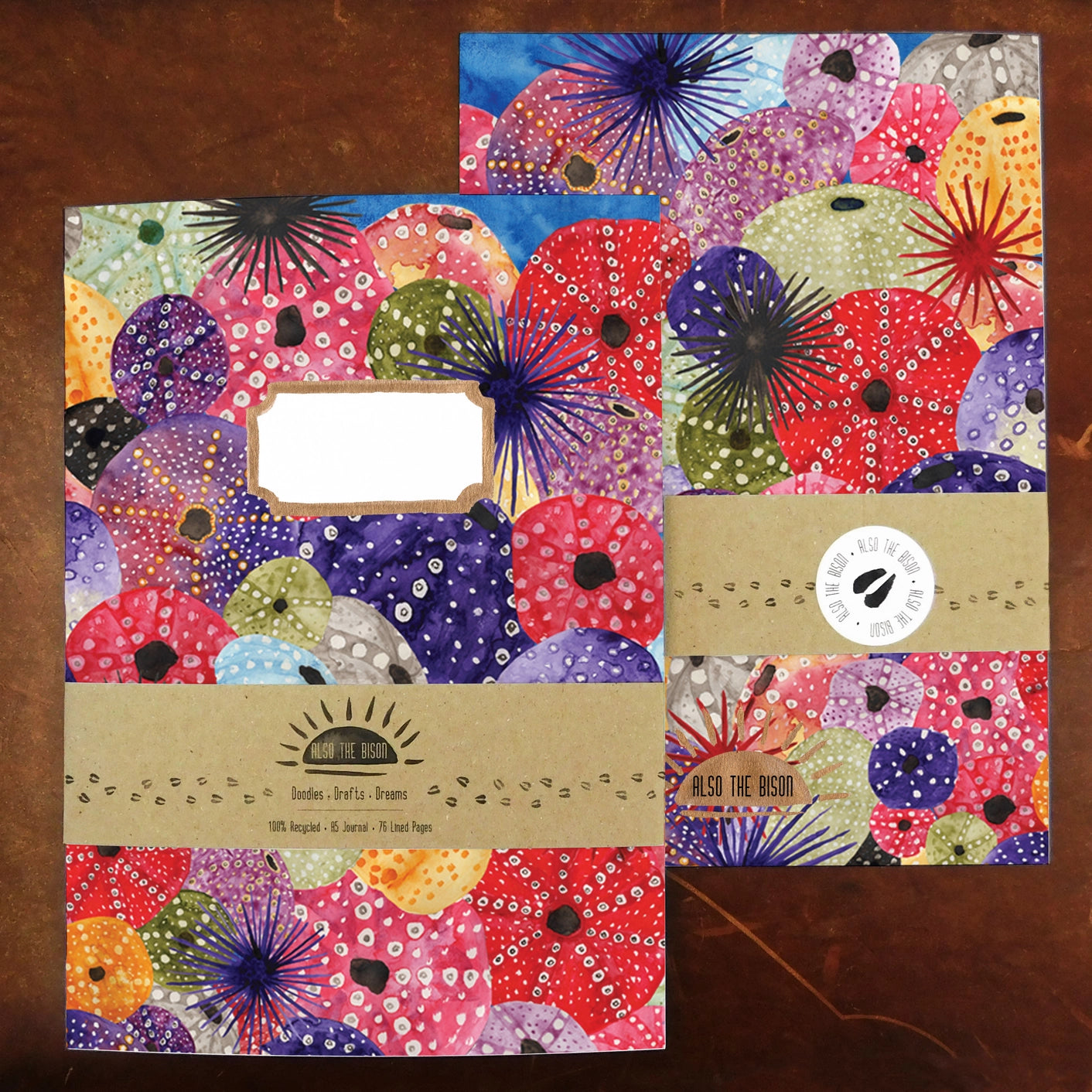 Echinozoa Sea Urchin Print A5 Journal - Lined