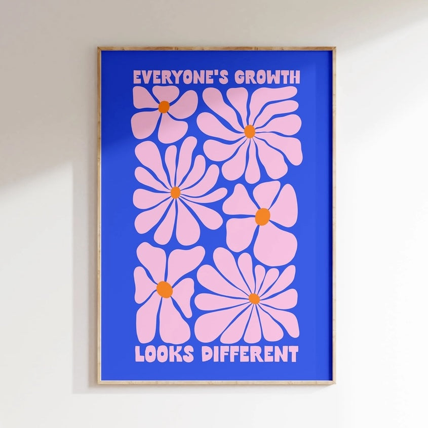 Mae Twf Pawb yn Edrych yn Wahanol Print