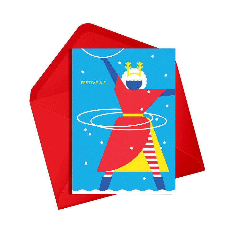 Festive AF Hula Card