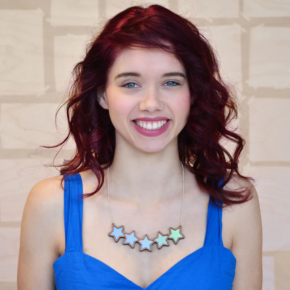 Necklace Bib Sêr Iridescent