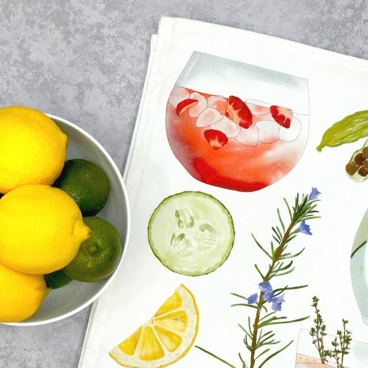 Gin & Tonic (G&T) Tea Towel