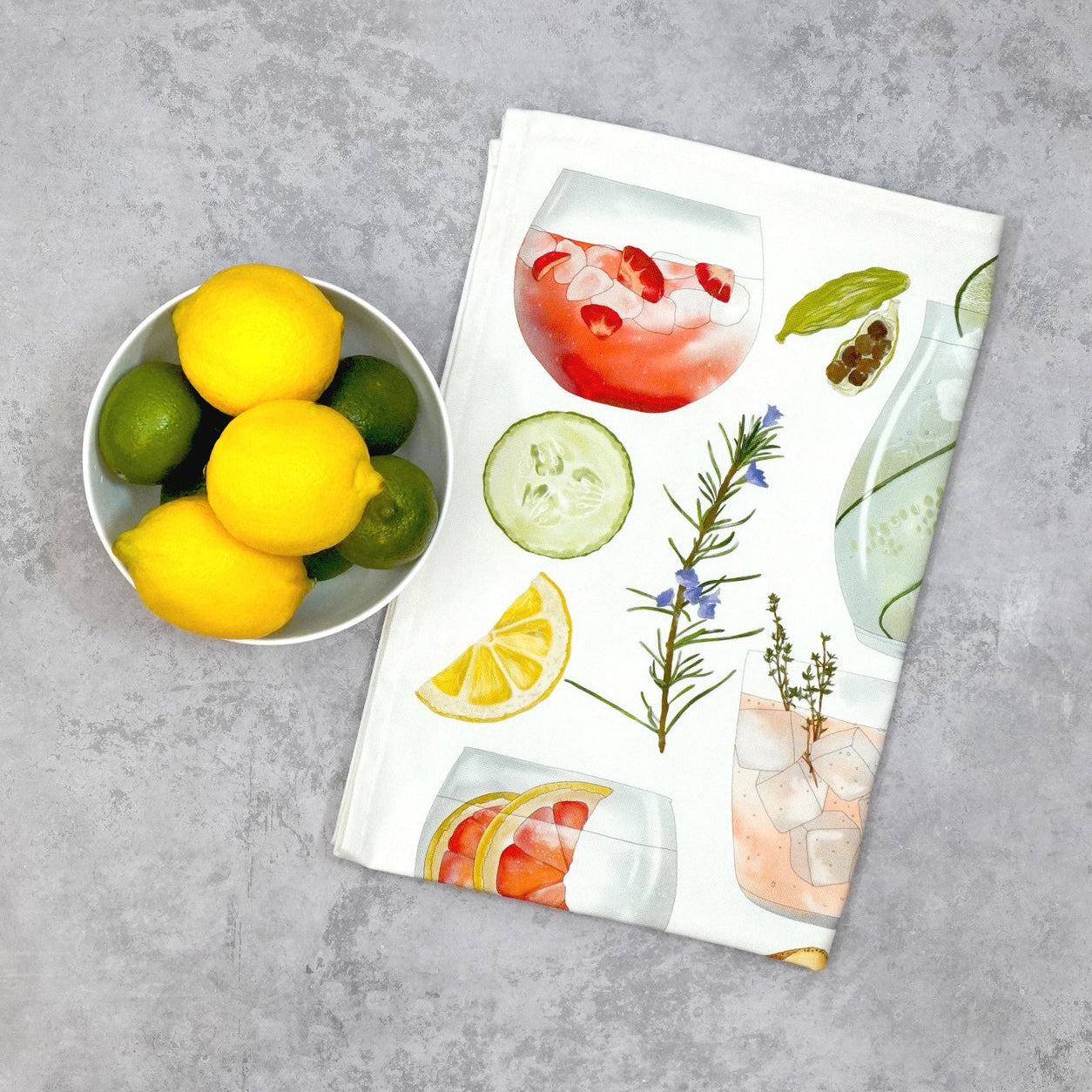 Gin & Tonic (G&T) Tea Towel