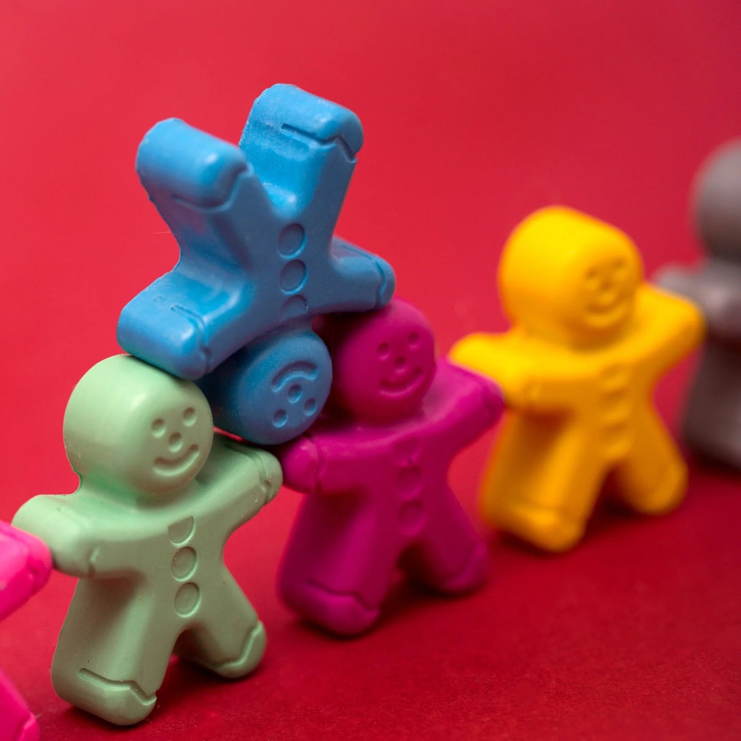Handmade Gingerbread Wax Crayons - Set of 6