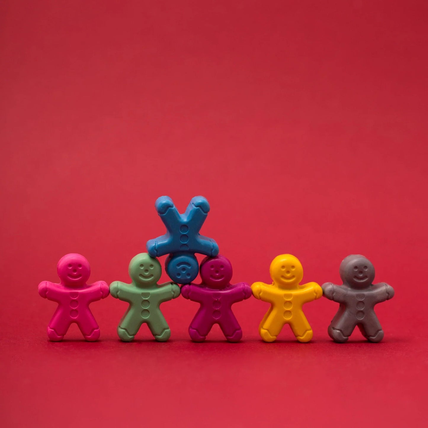 Handmade Gingerbread Wax Crayons - Set of 6