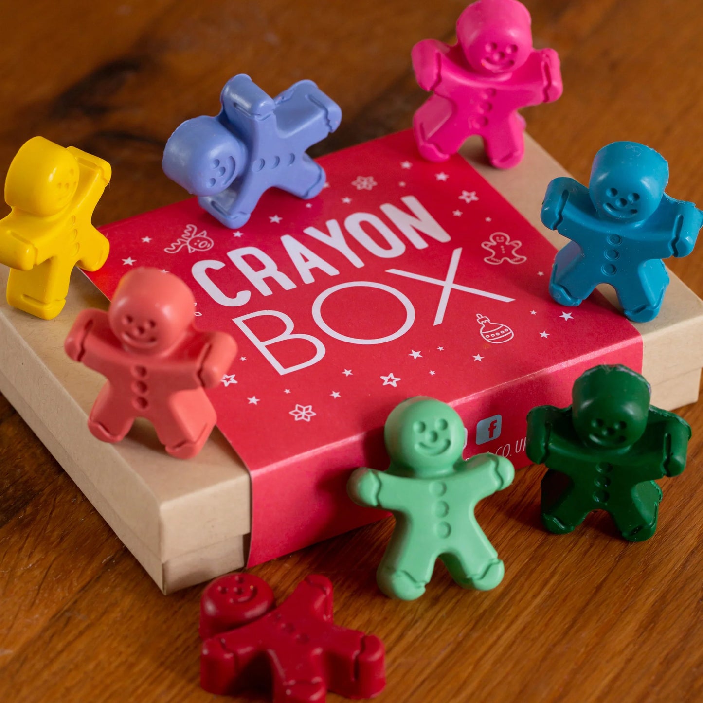 Handmade Gingerbread Wax Crayons - Set of 6
