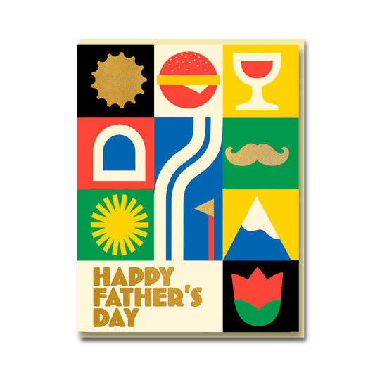 Father's Day Grid Card - Bureau Alice