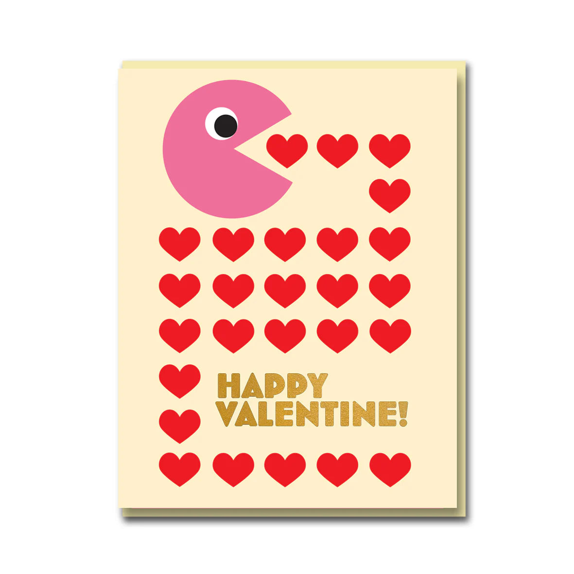 Valentine's Pac-Man Card - Bureau Alice