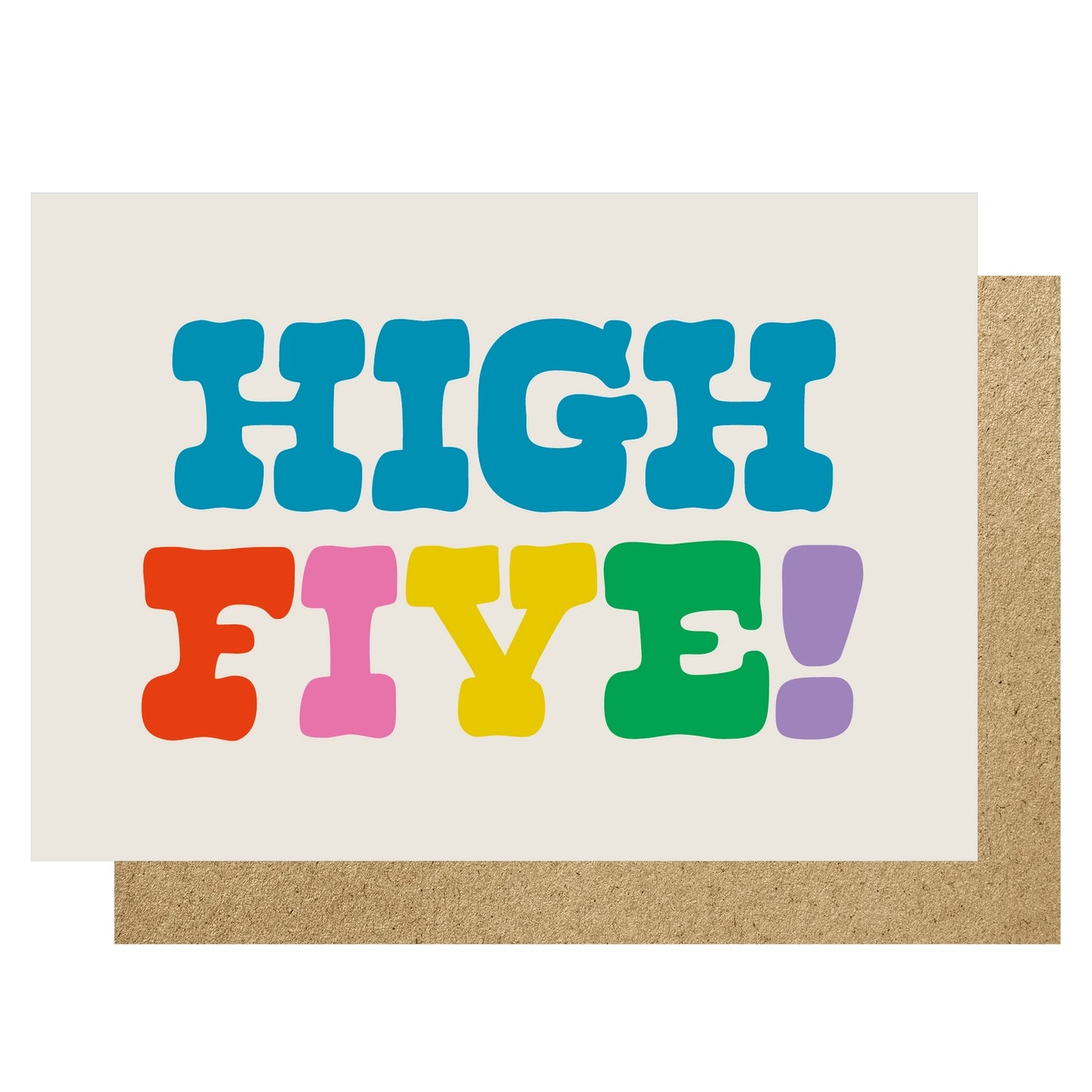 High Five Rainbow Card