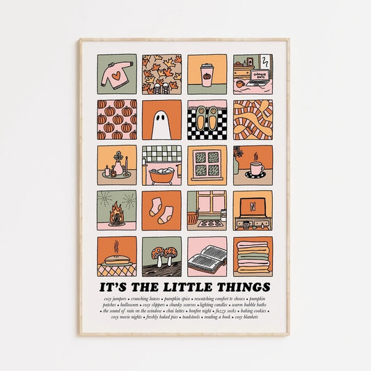 Mae'n The Little Things Quote Print