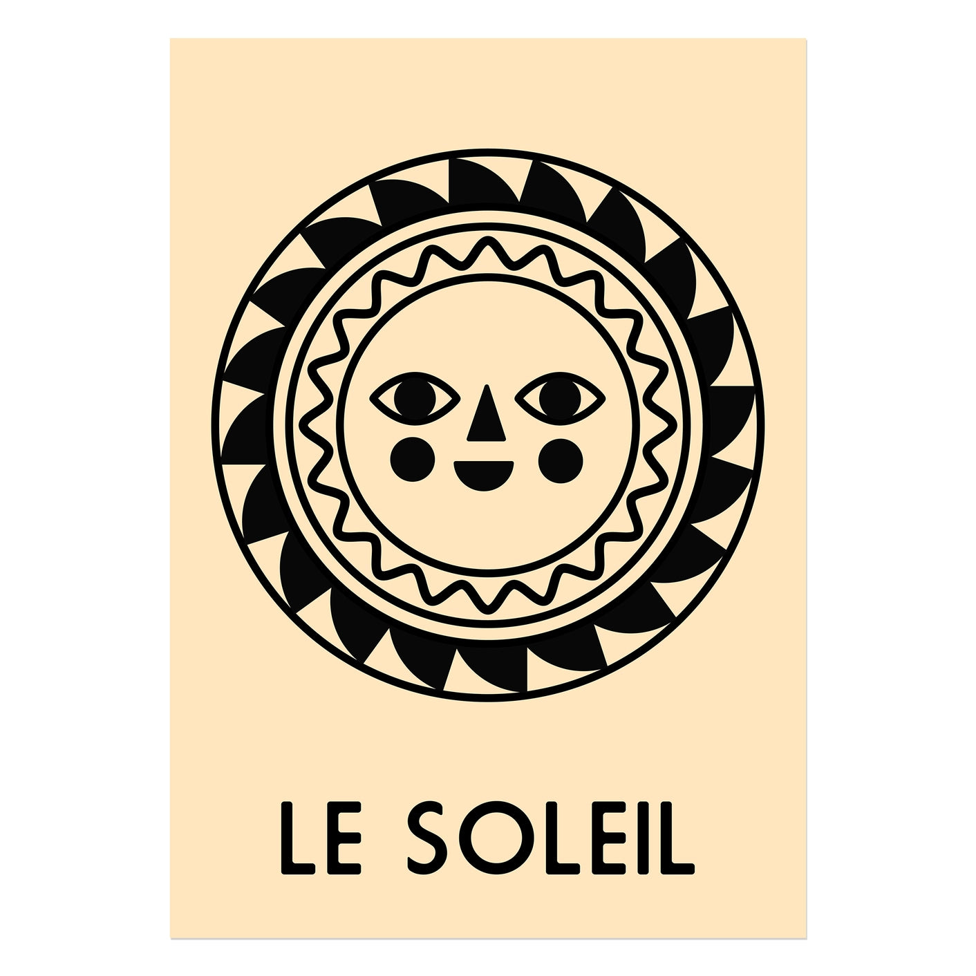 Print Le Soleil Giclee - A4