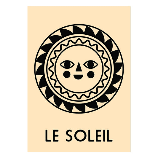 Le Soleil Giclee Print - A4