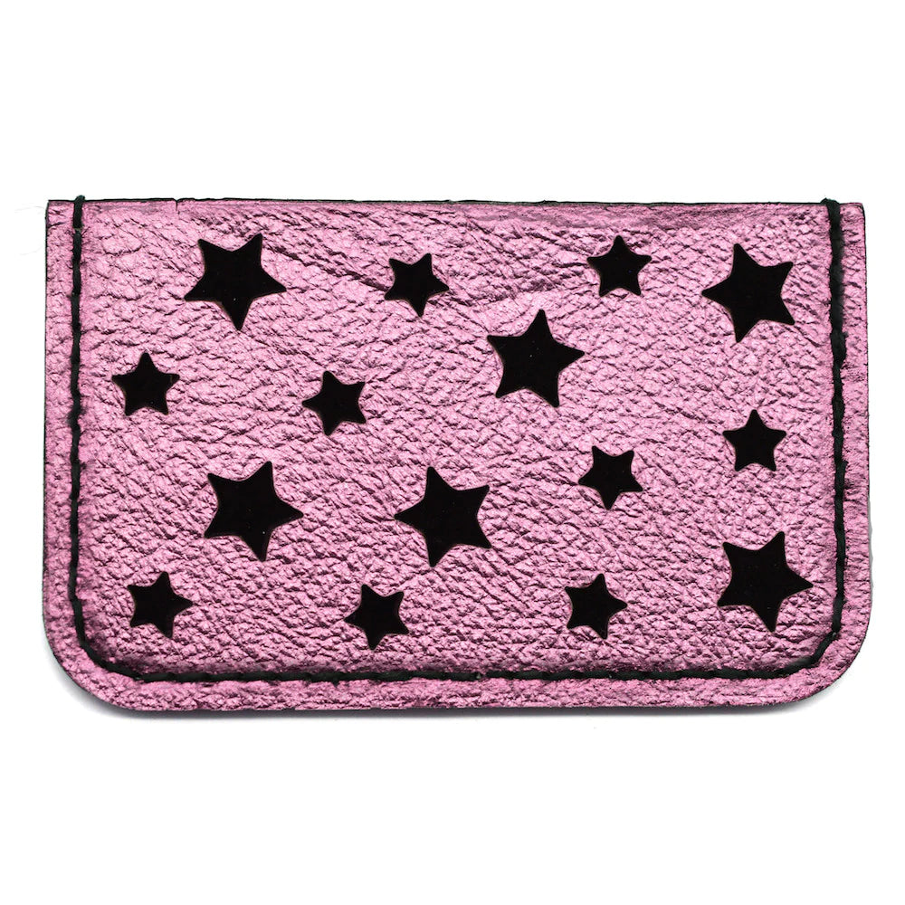 Leather Stars Card Holder