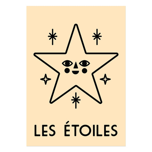 Les Étoiles Giclee Print - A4