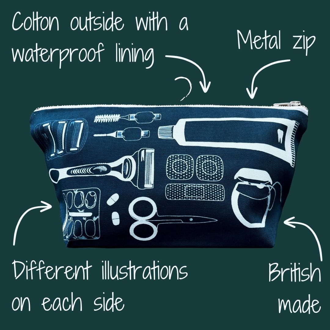 Blue Men's Wash Bag