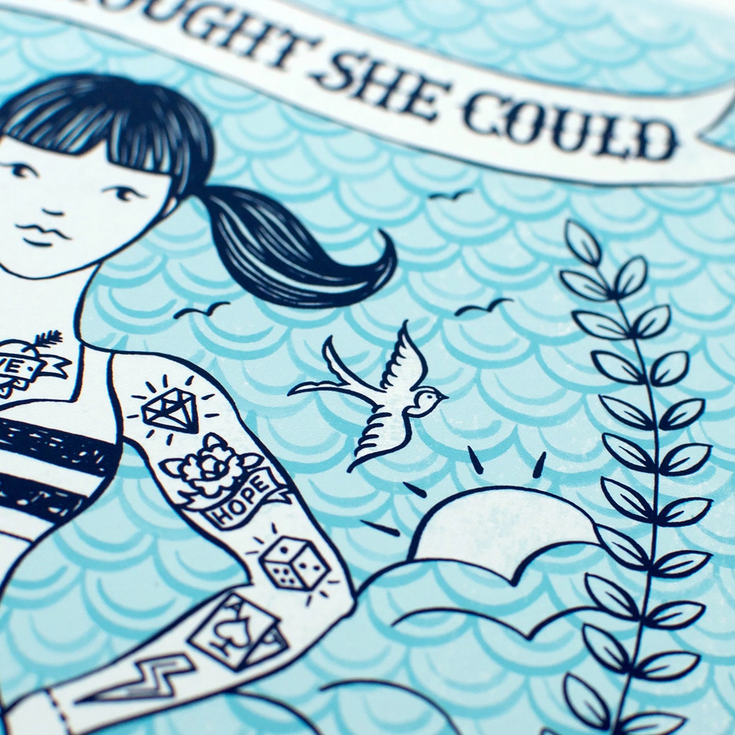 Mermaid Congratulations Print