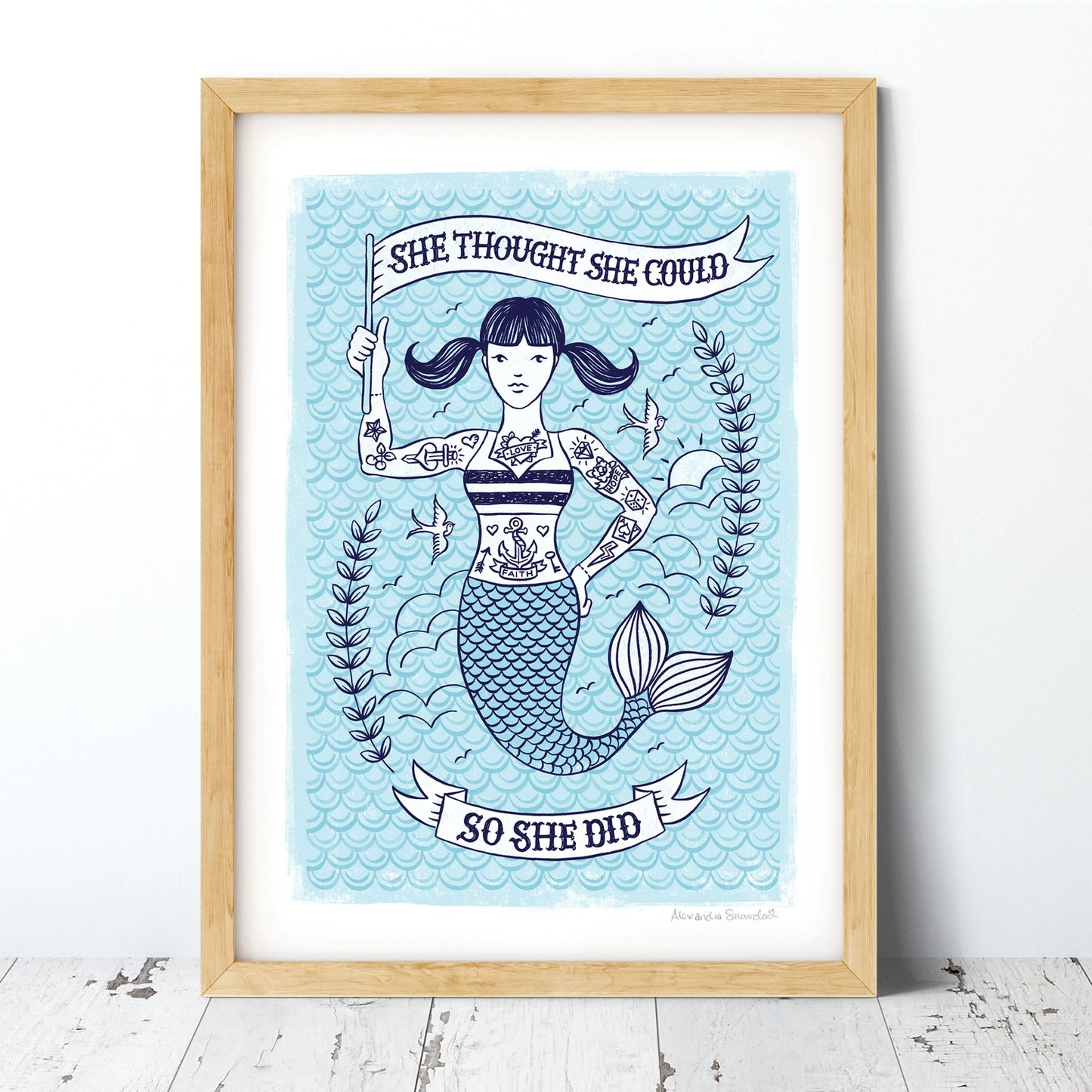Mermaid Congratulations Print
