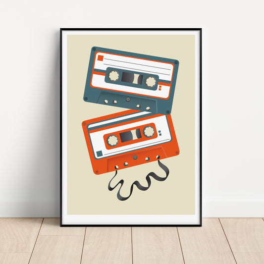 Mixtape Pale Print