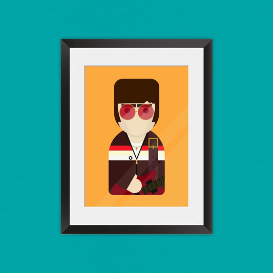 Noel Gallagher Print - A4