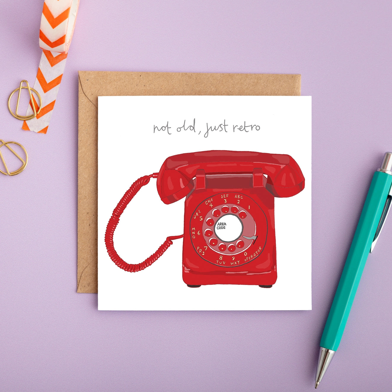 'Not Old, Just Retro' Birthday Card