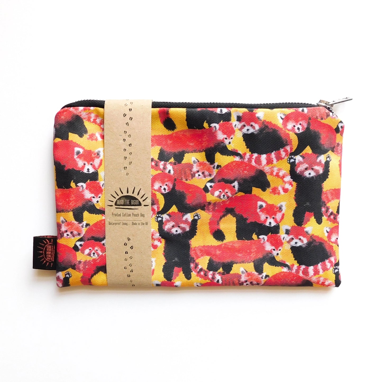 Pecyn o Pandas Coch Print A5 Journal - Lined