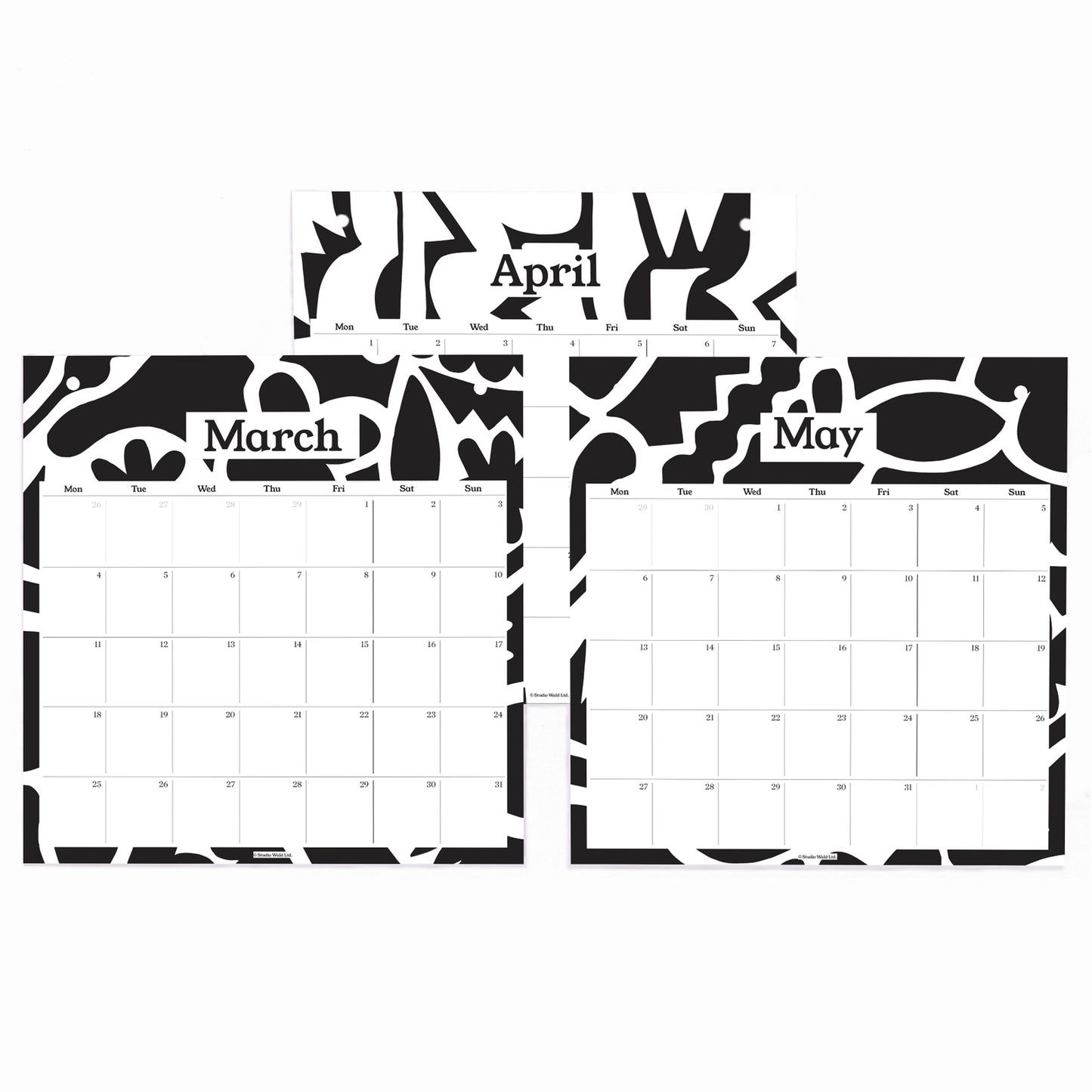 2025 Pinboard Calendar - Abstract (Ex-display)