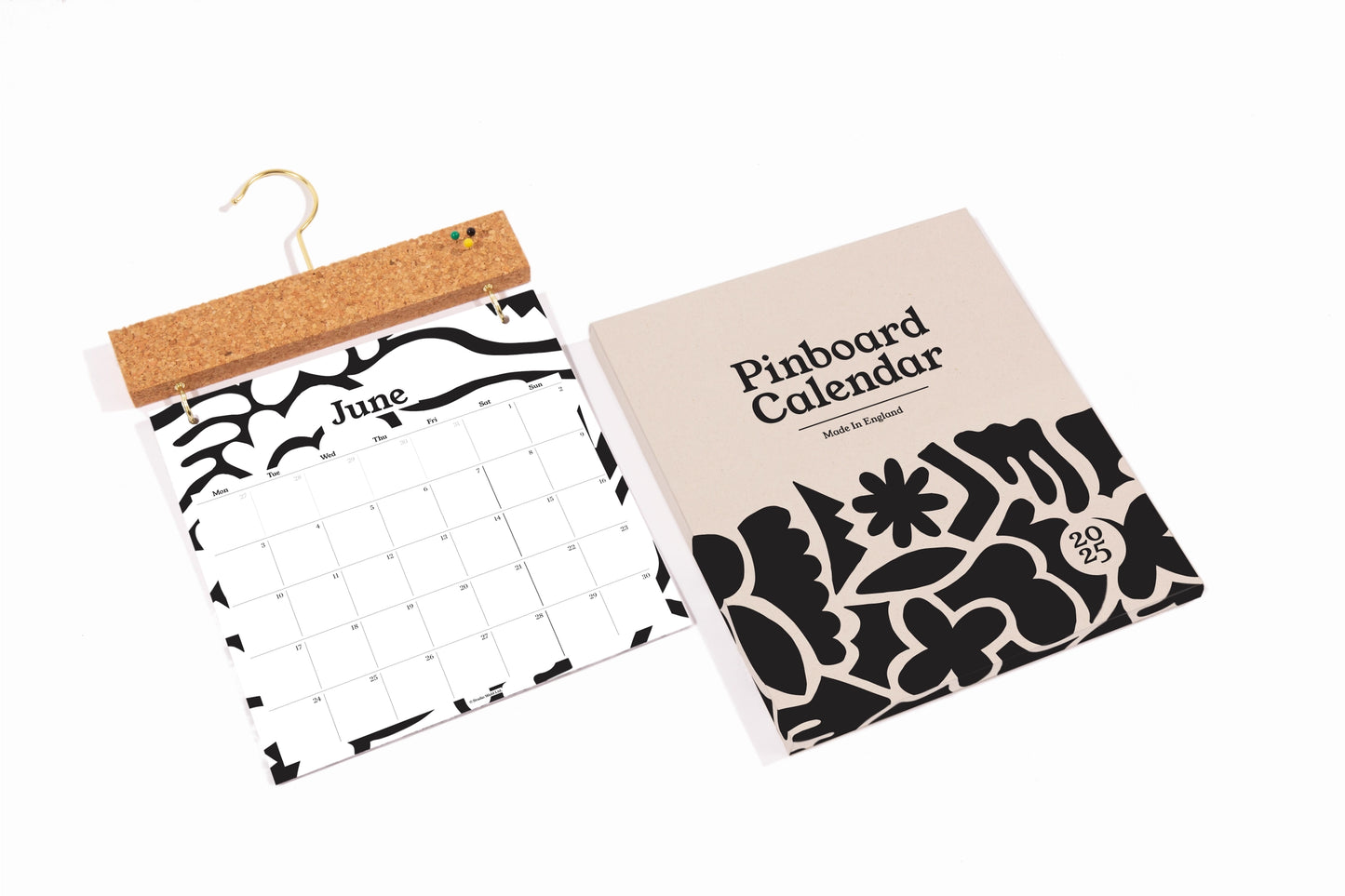 2025 Pinboard Calendar - Abstract (Ex-display)
