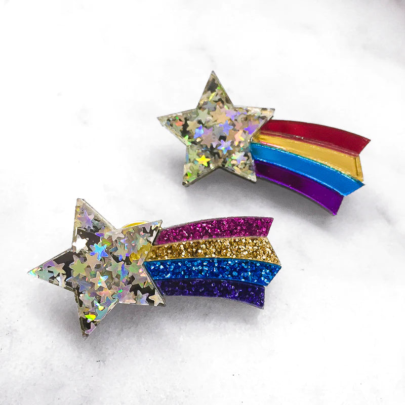 Rainbow Star Brooch