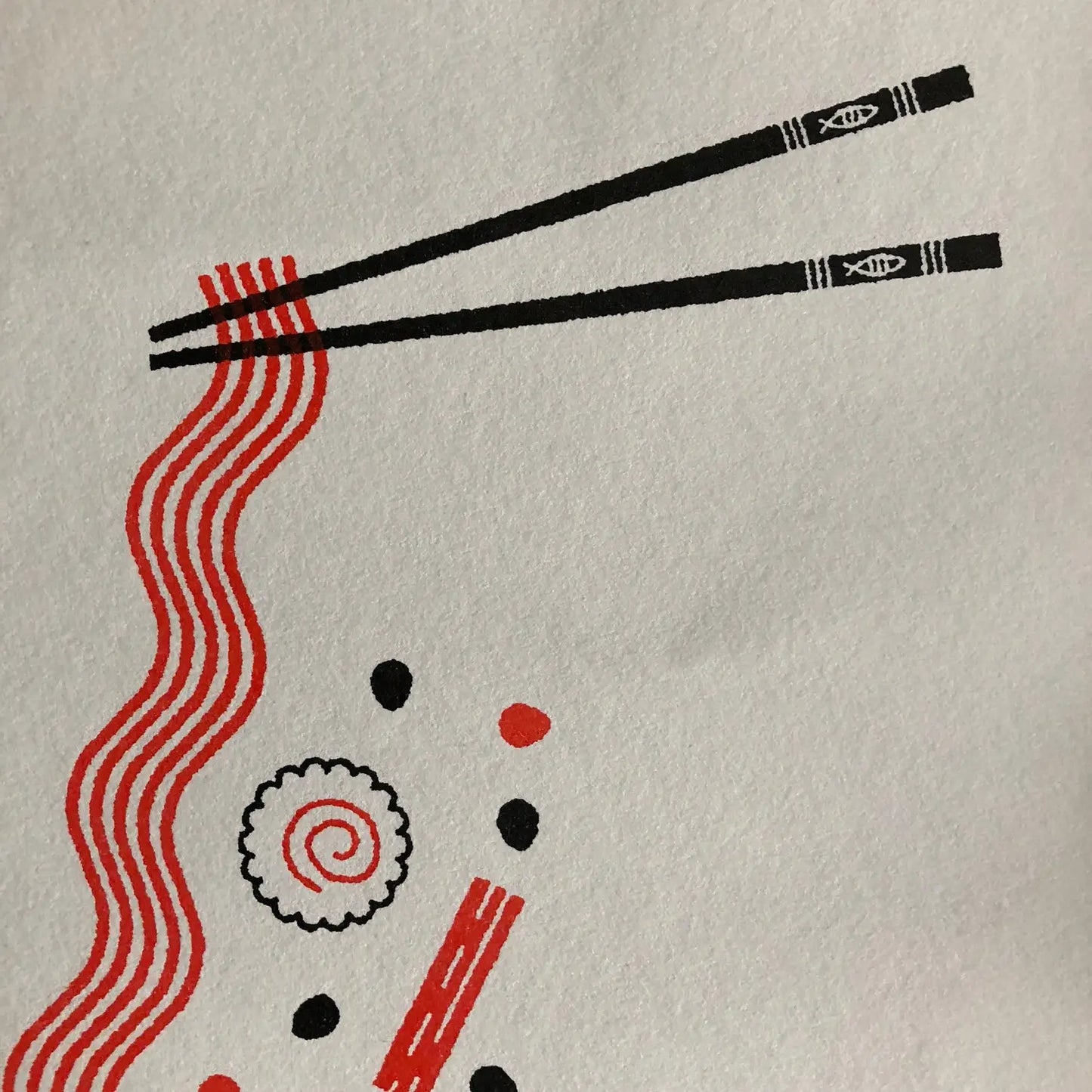Ramen Risograph Print