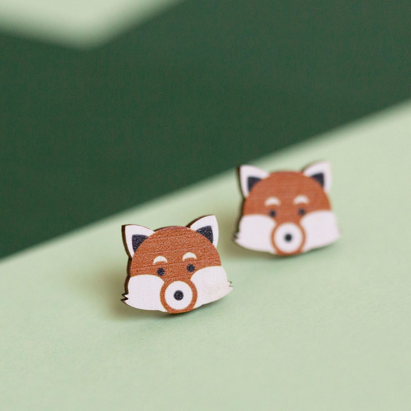 Red Panda Studs