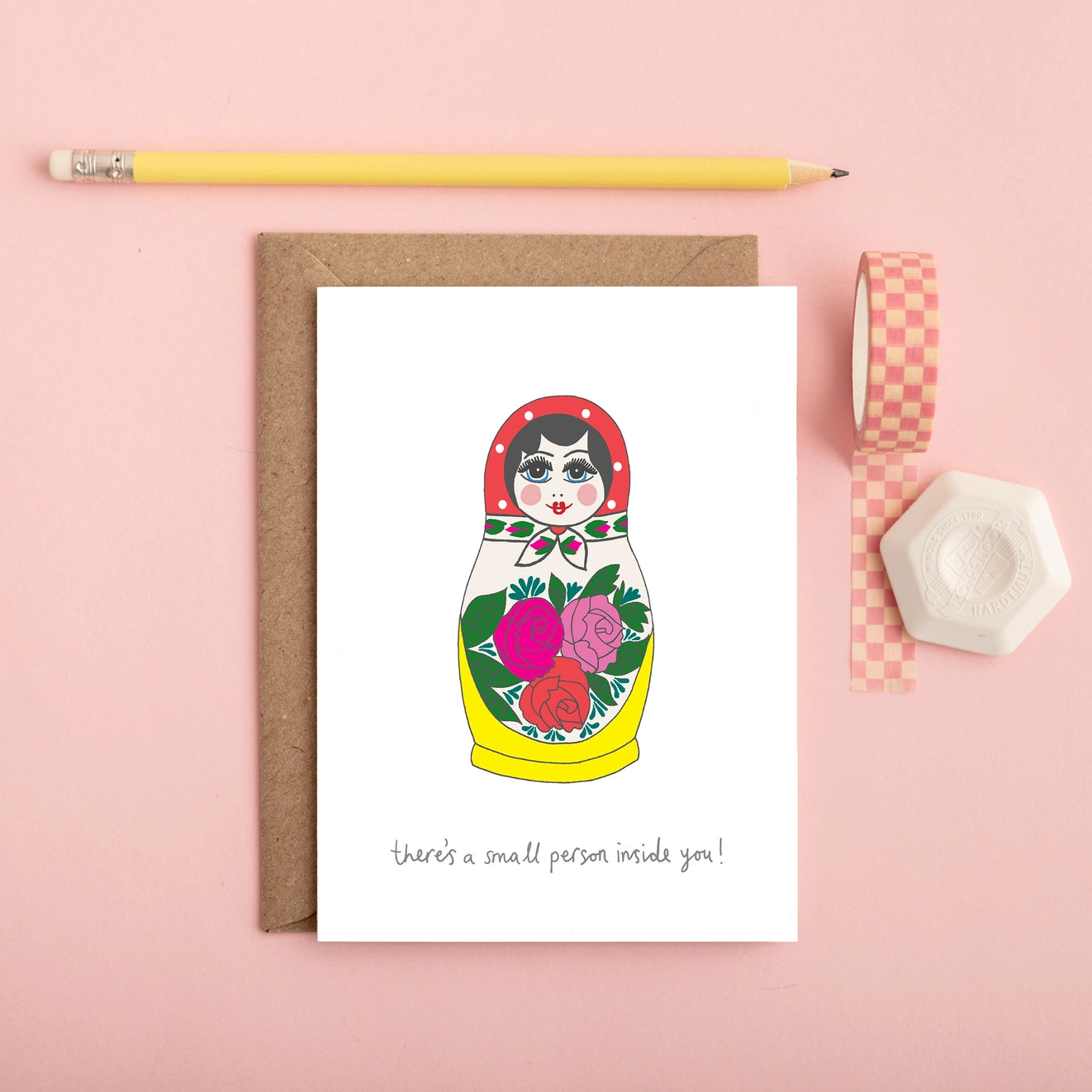 Matryoshka Doll Pregnancy Card