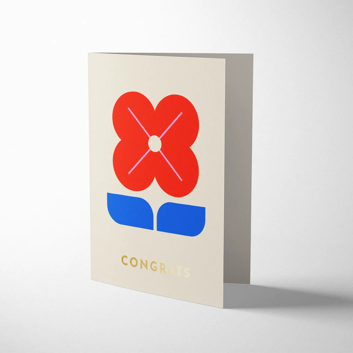 Congrats Flower Card - Darling Clementine