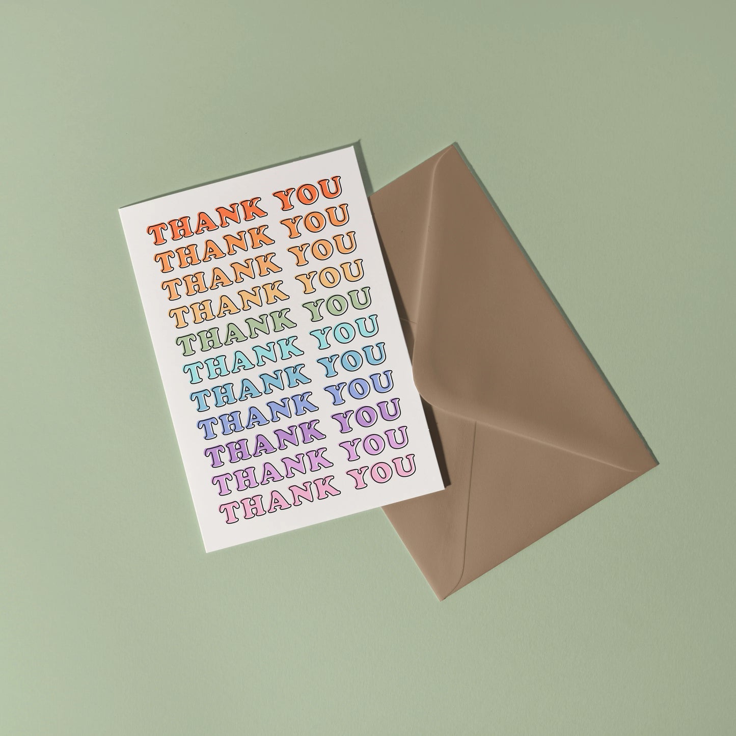 Thank You Rainbow Card