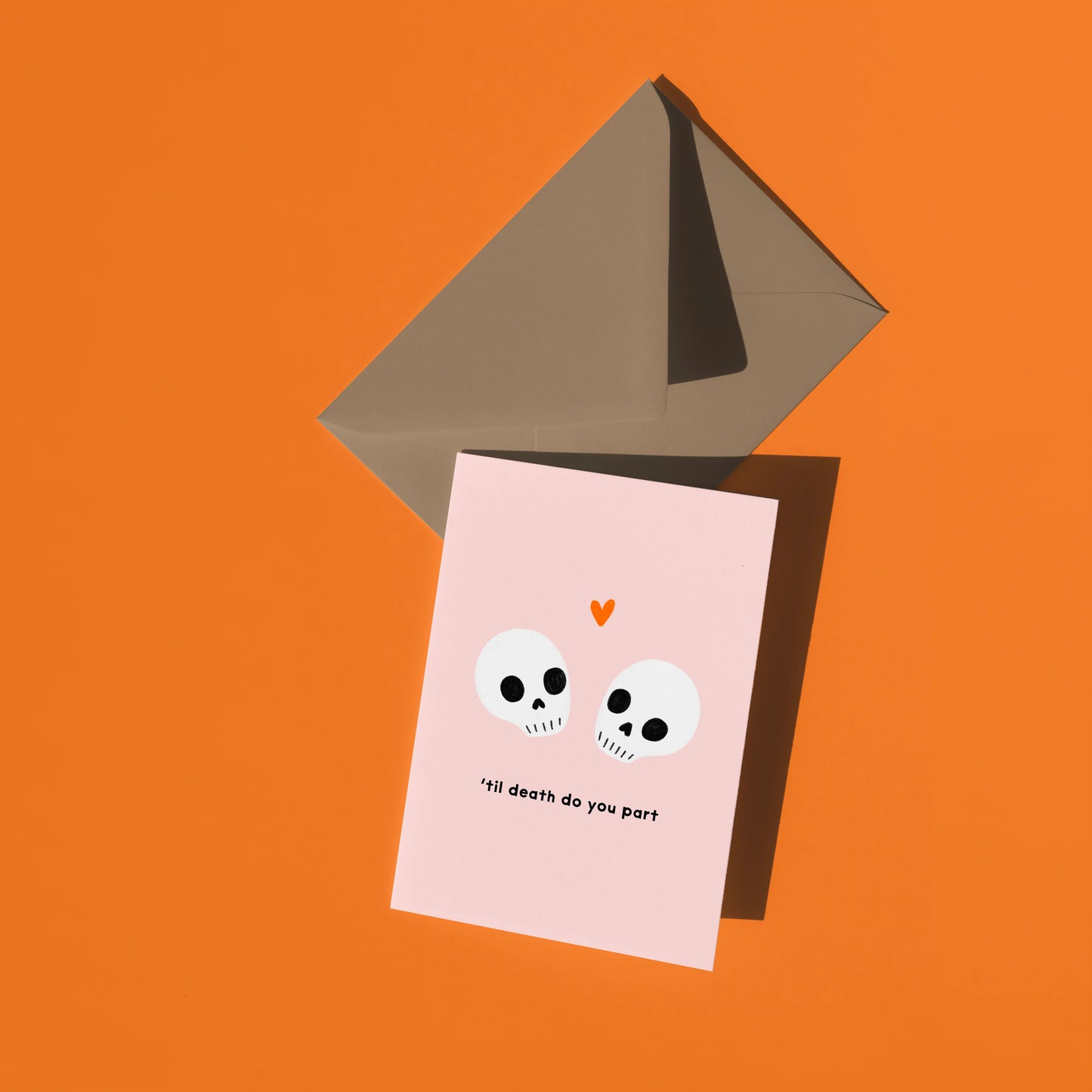 'Til Death Do You Part Wedding Card